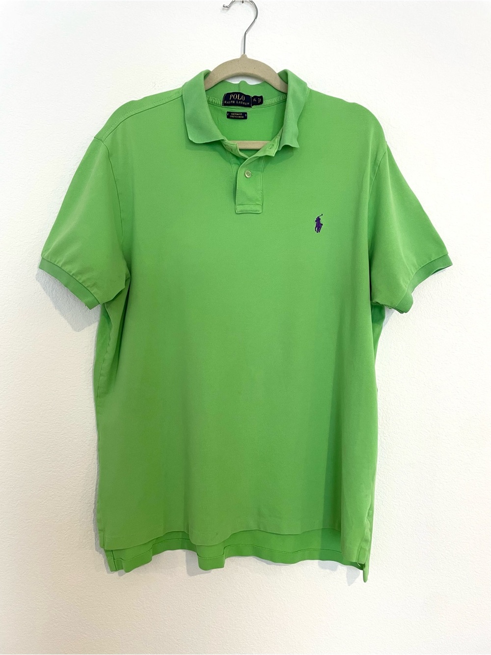 Polo Ralph Lauren Men’s Lime Green with Navy Pony